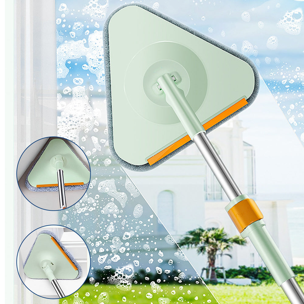 360-Degree Rotating Self Wringing Mop and Bucket Set Telescopic Spin Mop with Separate Compartments Bucket Style 3