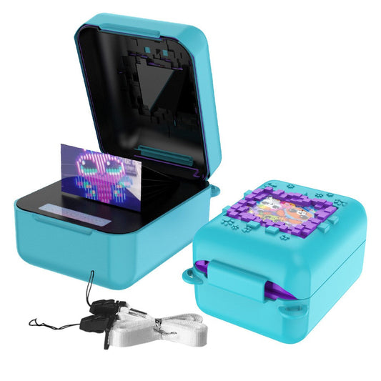 Silicone Case for Bitzee Interactive Digital Pet with Lanyard Blue