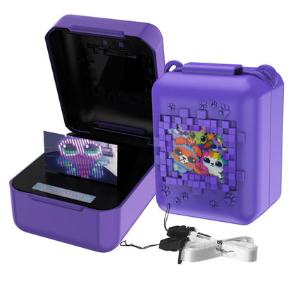 Silicone Case for Bitzee Interactive Digital Pet with Lanyard Purple