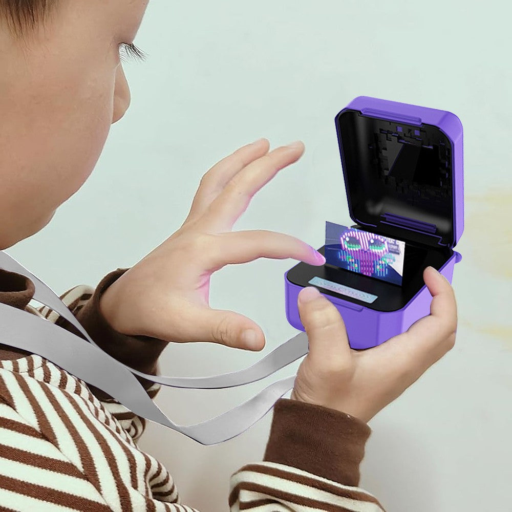 Silicone Case for Bitzee Interactive Digital Pet with Lanyard Purple