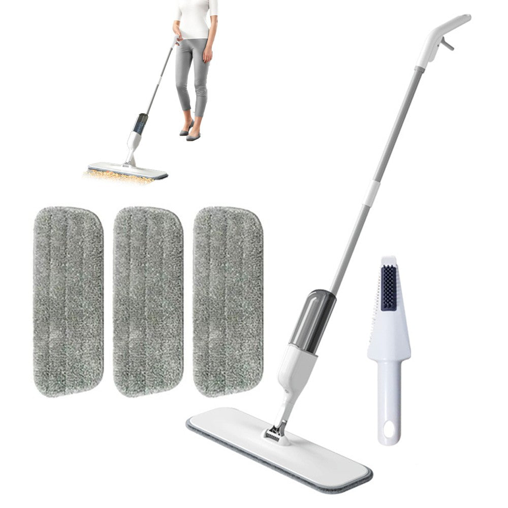 Spray Flat Mop Microfibre Floor Cleaning Mop with 3 Replacement Mop Pads