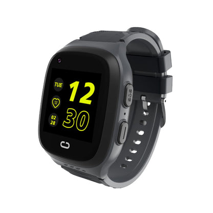 Kids 4G Smart Watch Video Calling SOS GPS Location Tracking Black