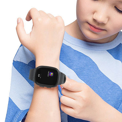 Kids 4G Smart Watch Video Calling SOS GPS Location Tracking Black