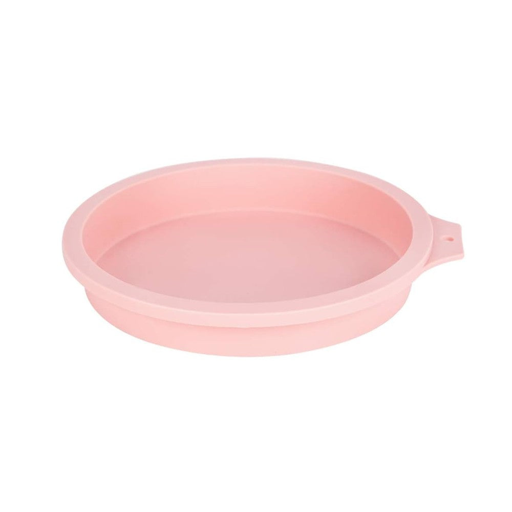 Set of 2Pcs 6-Inch Silicone Round Cake Pan DIY Cakes Pastry Mould Baking Mold Pink