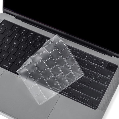 1Pc Clear Silicone Keyboard Cover Compatible with Apple Macbook Pro 14