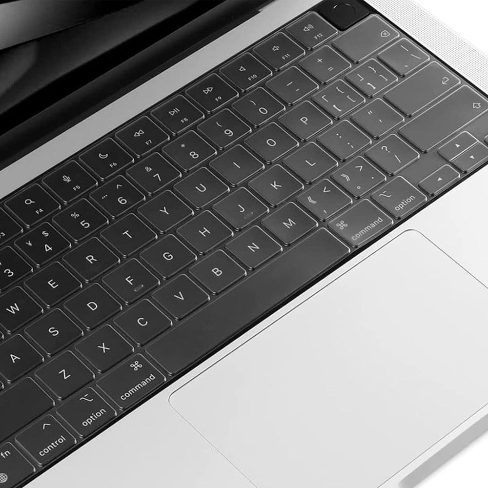 2Pcs Clear Silicone Keyboard Cover Compatible with Apple Macbook Pro 14