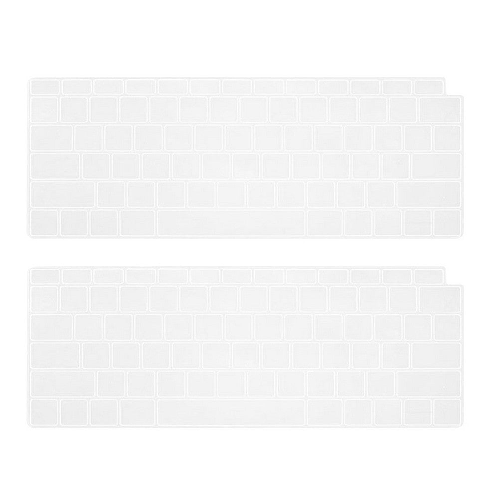 2Pcs Clear Silicone Keyboard Cover Compatible with Apple Macbook Pro 14