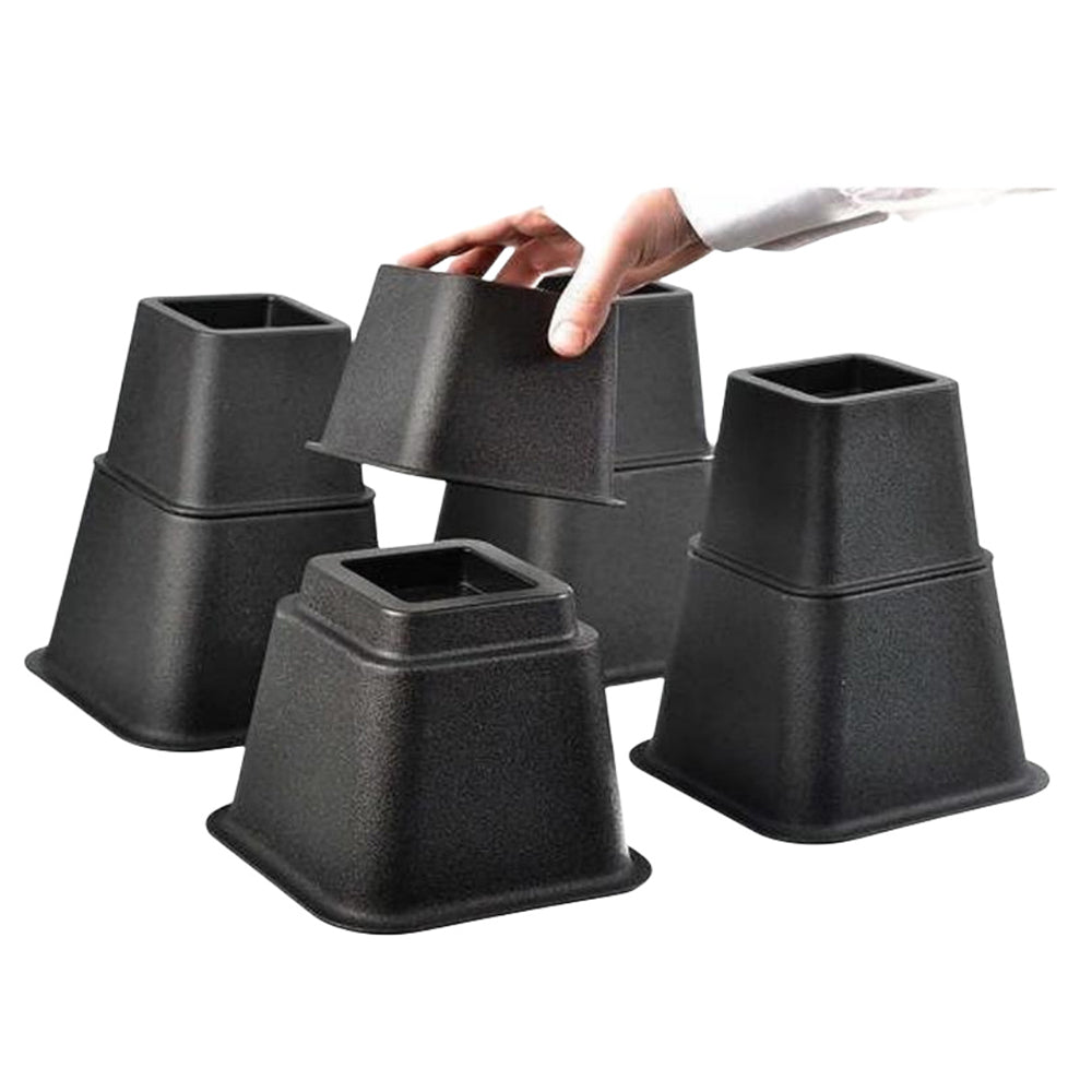 Set of 8Pcs Bed Furniture Risers Feet Heavy Duty Lifter for Sofa Table