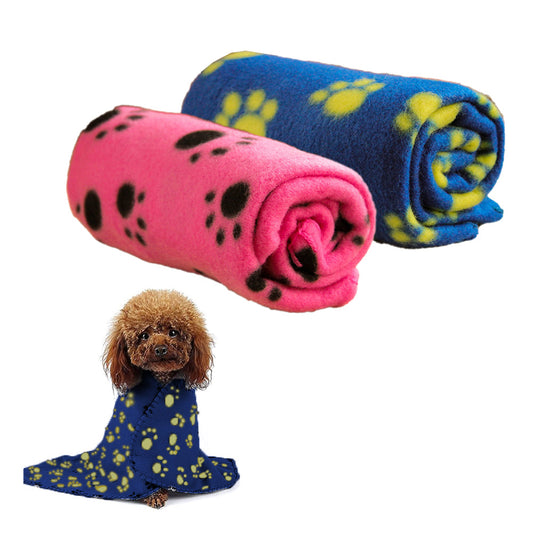 Cozy Soft Dog Pet Blanket for Couch Protection - Blue+Pink