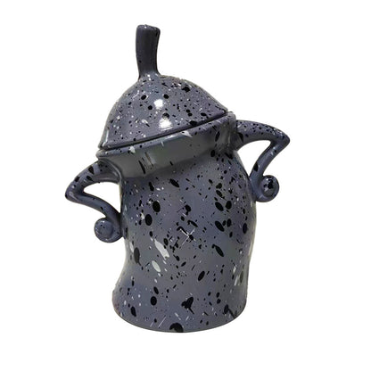 2Pcs Canister with Attitude Storage Food Storage Jar with Lid Colorful Grey