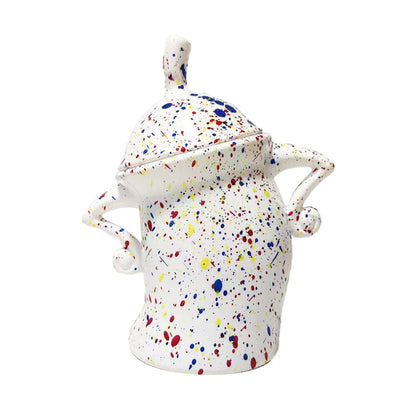 2Pcs Canister with Attitude Storage Food Storage Jar with Lid Colorful Grey