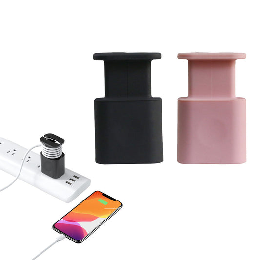 2Pcs 2 In 1 Silicone Charger Protector with Cord Wrap for Apple 18W/20W Charger