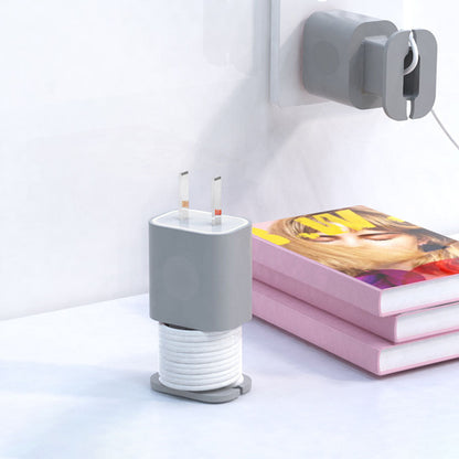 2Pcs 2 In 1 Silicone Charger Protector with Cord Wrap for Apple 18W/20W Charger