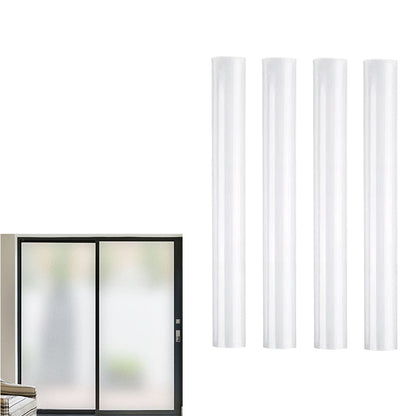4Pcs Static Cling Window Privacy Films Removable Frosted Glass Window Sticker Tint for Bathroom Door Window