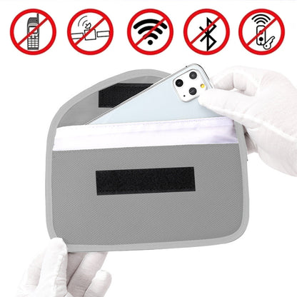 2Pcs RFID Signal Blocking Phone Pouch for Phone Car Keys Bank Cards Black Silver