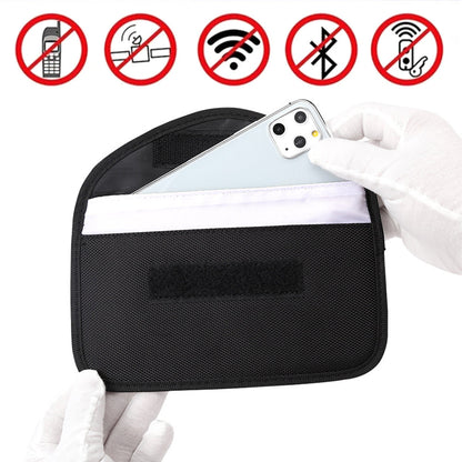 2Pcs RFID Signal Blocking Phone Pouch for Phone Car Keys Bank Cards Black Silver