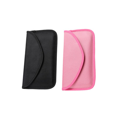 2Pcs RFID Signal Blocking Phone Pouch for Phone Car Keys Bank Cards Black Pink