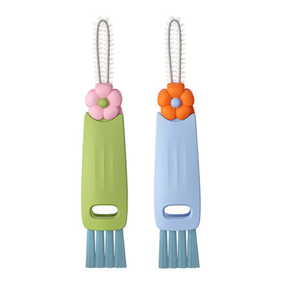 2Pcs 3-in-1 Cup Lid Cleaning Brush Crevice Cleaning Brush