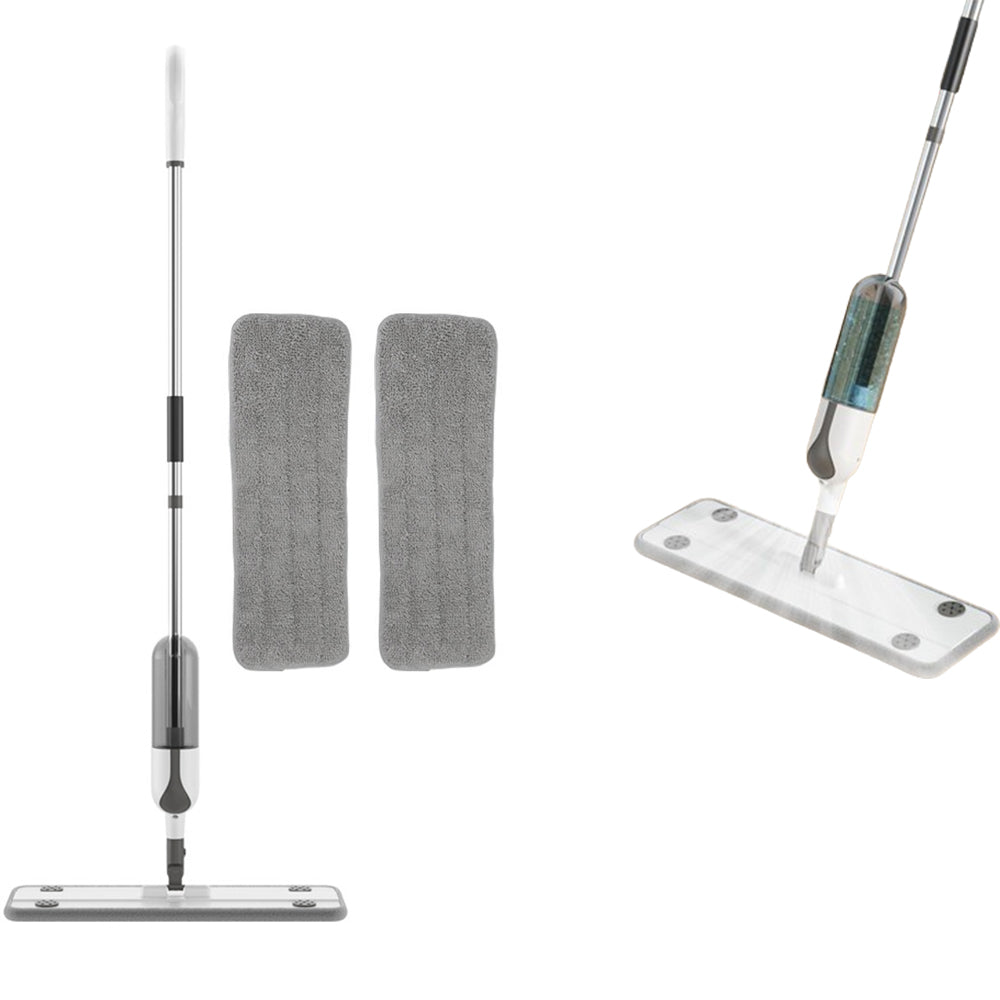 Swivel Microfiber Spray Mop for Floor Cleaning Wet Dry Flat Mop with 2pcs Washable Mop Pads