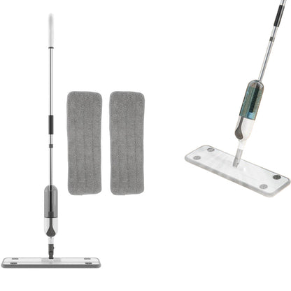 Swivel Microfiber Spray Mop for Floor Cleaning Wet Dry Flat Mop with 2pcs Washable Mop Pads
