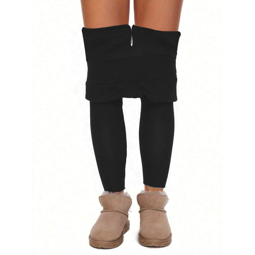 3Pcs Women's Fleece Lined Leggings Tummy Control Thermal Warm Stretchy Soft 4XL