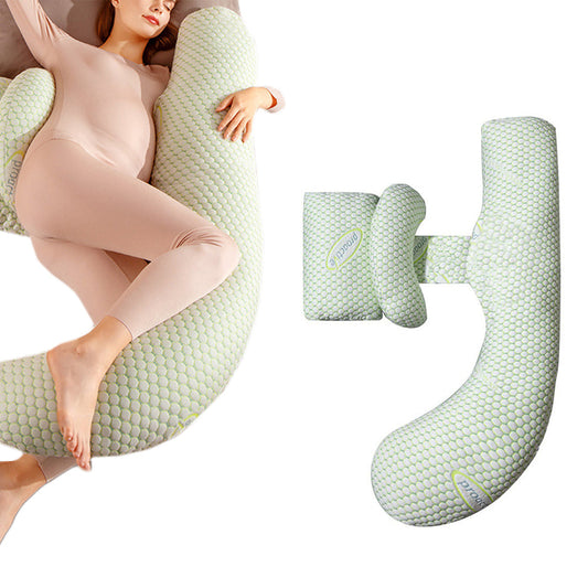 Side Pregnancy Pillows for Pregnant Women Maternity Pillow Support for Waist Leg Back Green