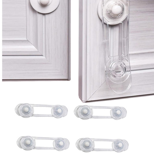 8Pcs Baby Proofing Security Lock Self-Adhesive Cabinet Door Security Locks