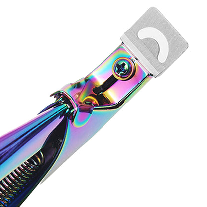 2Pcs Acrylic Nail Scissor False Nail Clipper U-Edge Manicure Tips Cutter Trimmer