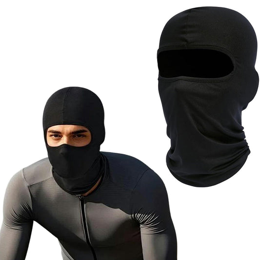 Balaclava Mask Summer Cooling Neck Gaiter Mask for Riding Black