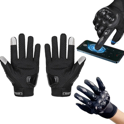 Pair of Touchscreen Riding Motorcycle Gloves Full Finger Non-slip Gloves