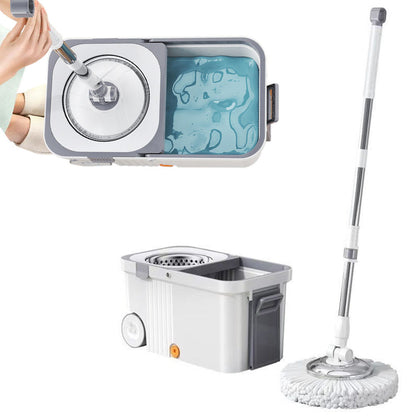 360-Degree Spinning Mop with Detachable Bucket for Home Cleaning