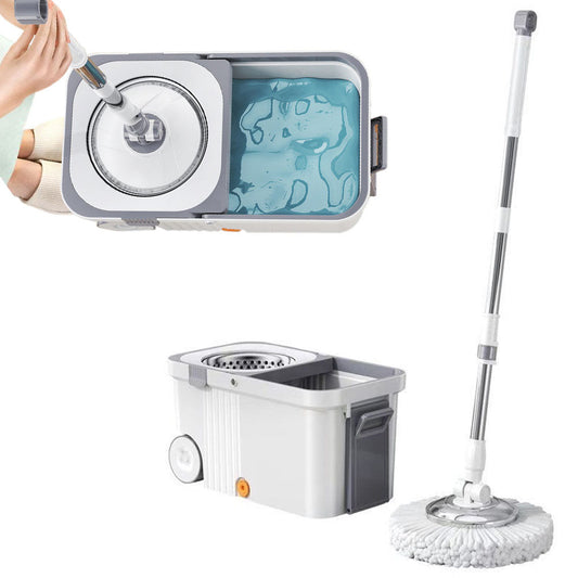 360-Degree Spinning Mop with Detachable Bucket for Home Cleaning