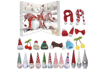 Christmas Gnomes Advent Calendar 2025 24-day Countdown Calendar Dwarf Ornaments-12 Gnome