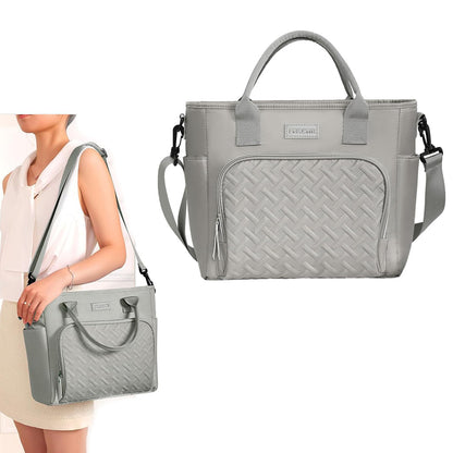 Large Capacity Insulated Lunch Tote Bag - Grey
