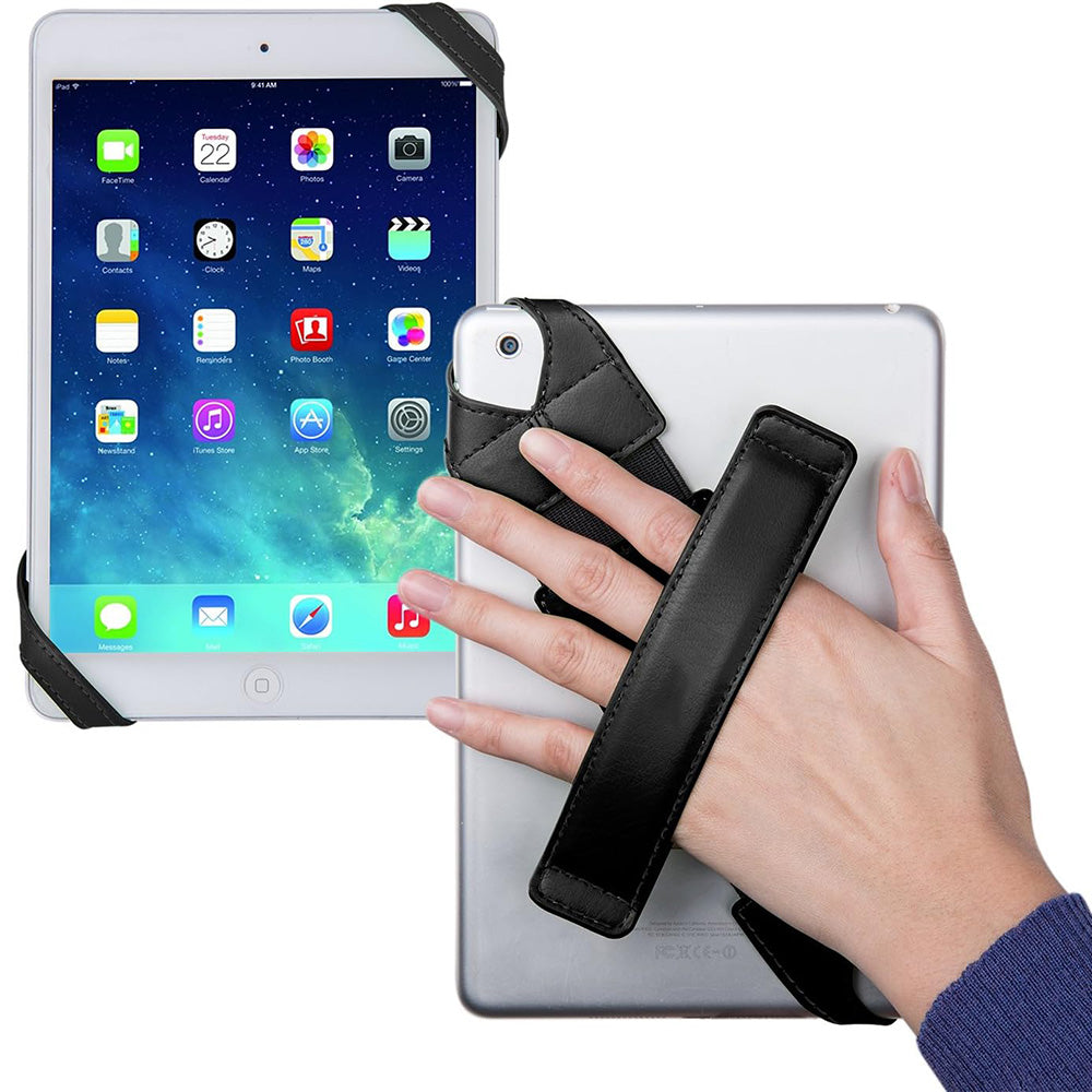 PU Leather Hand Strap Holder Stand-Black