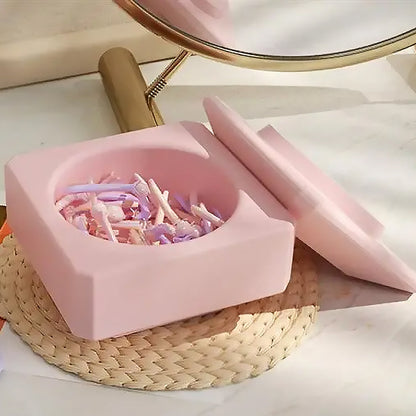 2 Sizes Silicone Candle Jar Mold Candle Holder Molds with Lid DIY Candle Making Supplies