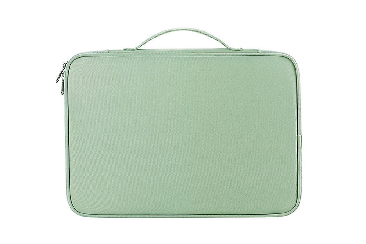 2Pcs Tablet Sleeve 10.8-13 inch Laptop Sleeve Protective Carrying Case Bag Travel Pouch-Green