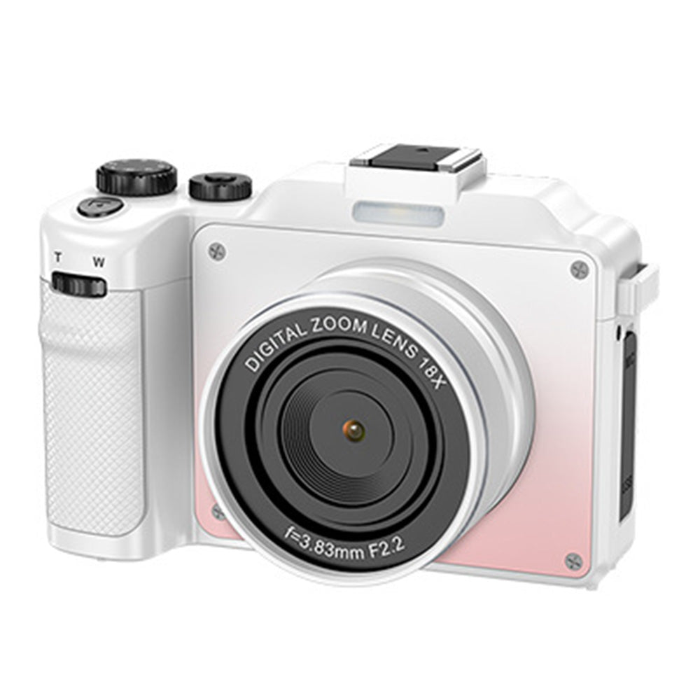 8K Digital Camera 18X Zoom Dual Lens Camera-White