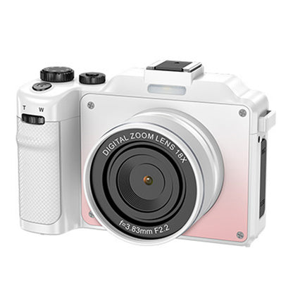 8K Digital Camera 18X Zoom Dual Lens Camera-White