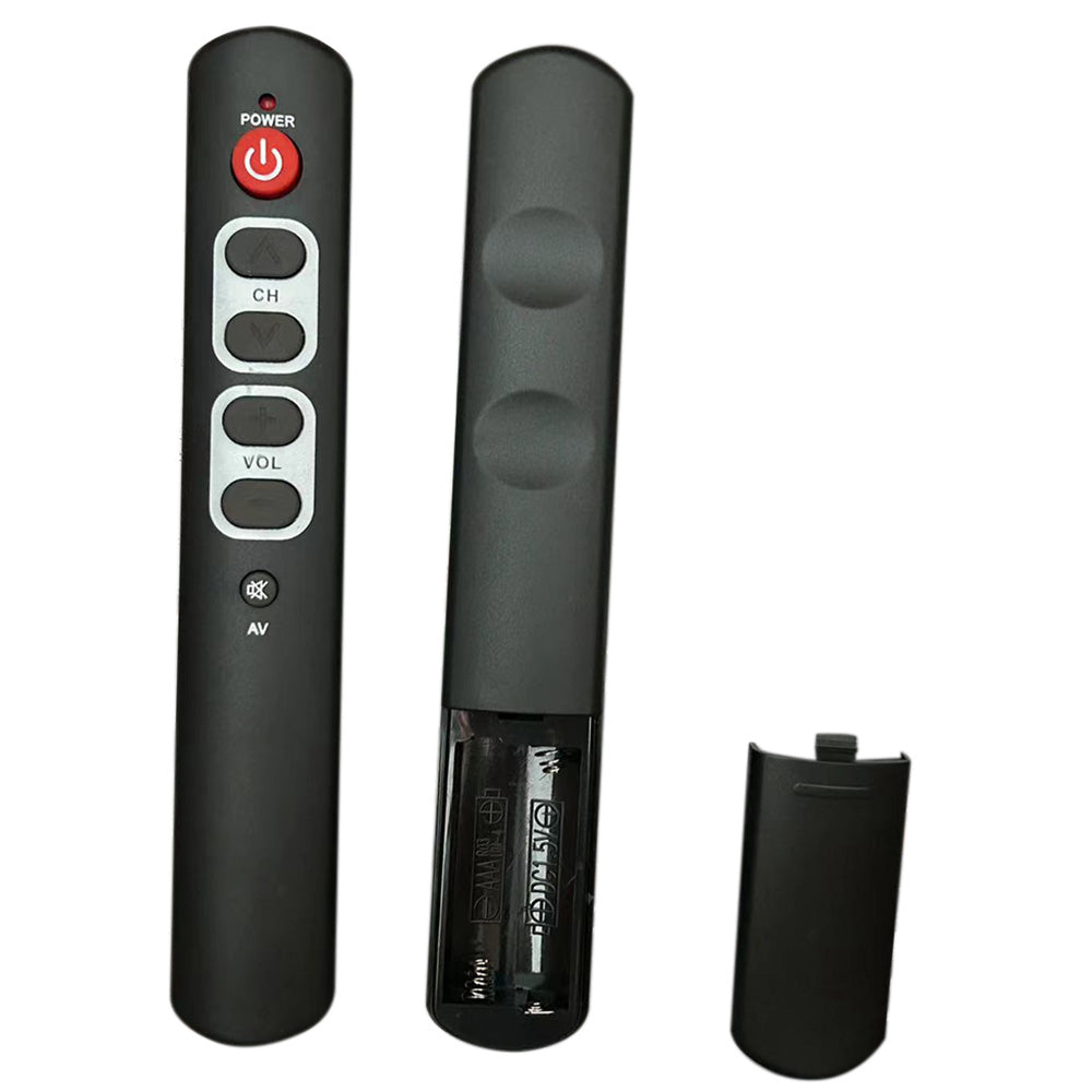 Universal Learning Remote Control for TV Soundbar Elderly Large Button 6 Key Simple-grey
