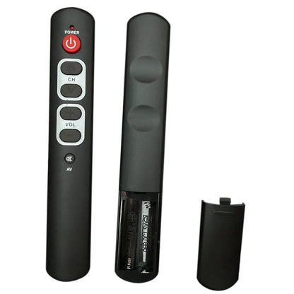 Universal Learning Remote Control for TV Soundbar Elderly Large Button 6 Key Simple-grey