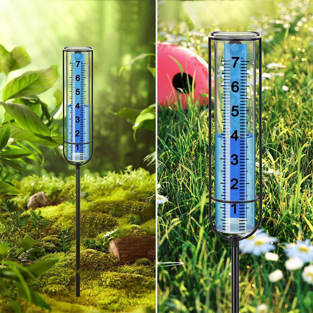 Rain Gauge Adjustable Rain Measuring Tool Freeze Proof for Garden Farm