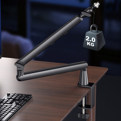 Microphone Boom Arm Low Profile Adjustable Stick Microphone Arm Stand