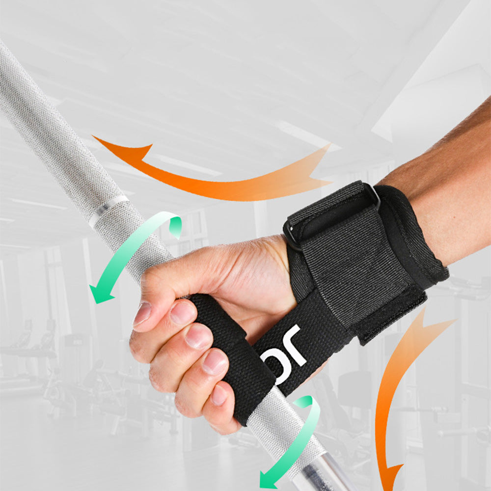 2 Pairs Adjustable Weight Lifting Wrist Bar Straps Pull up Support Strap Grip Strength Band for Sport
