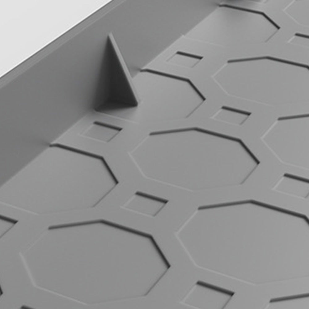 Silicone Under Sink Mat with Raised Edge - Grey