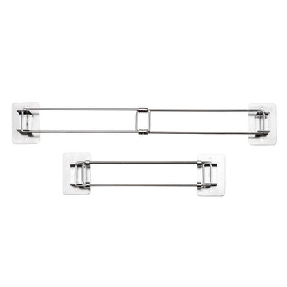 2Pcs Adjustable RV Shower Corner Storage Rack Stainless Steel Rod for Corner Shelves in Camper