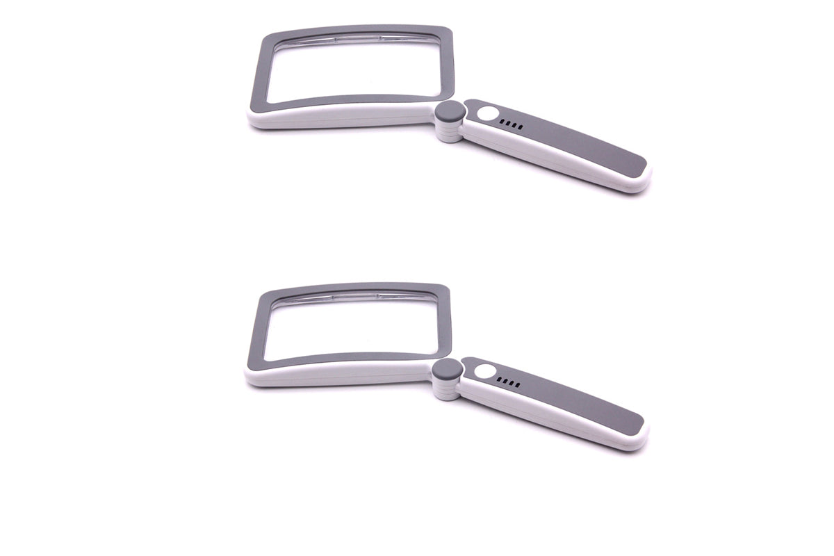 2Pcs 5x Magnifier Magnifying Glass With 10 LEDs Light Reading Gifts For Elderly For Book Christmas Birthday Gifts