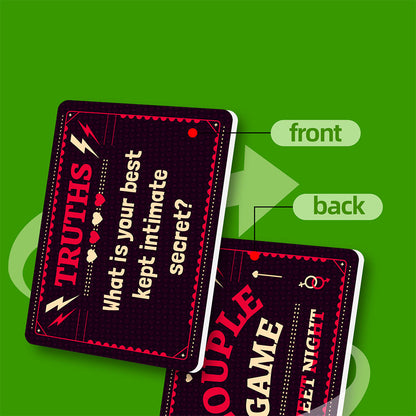 50 Sheets Set Romantic Couple Adventurous Date Night Ideas Card Game