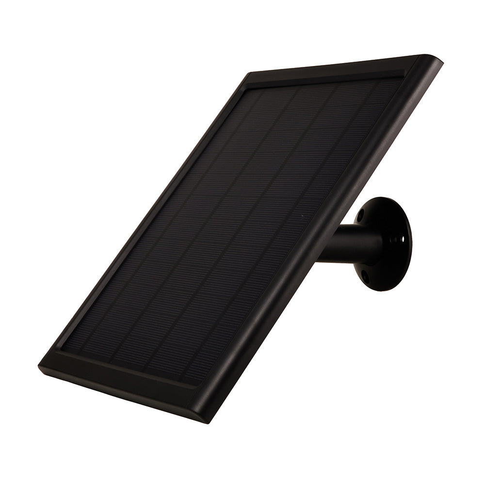 8W Solar Panel Charger Compatible with Ring Stick Up Cam Battery-Black