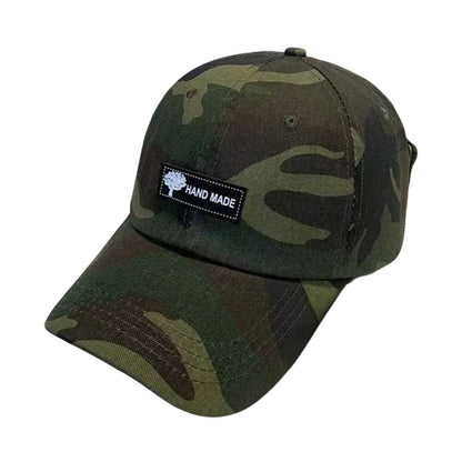 Two in One Adjustable Cotton Blend Eye Shade Baseball Cap - Green
